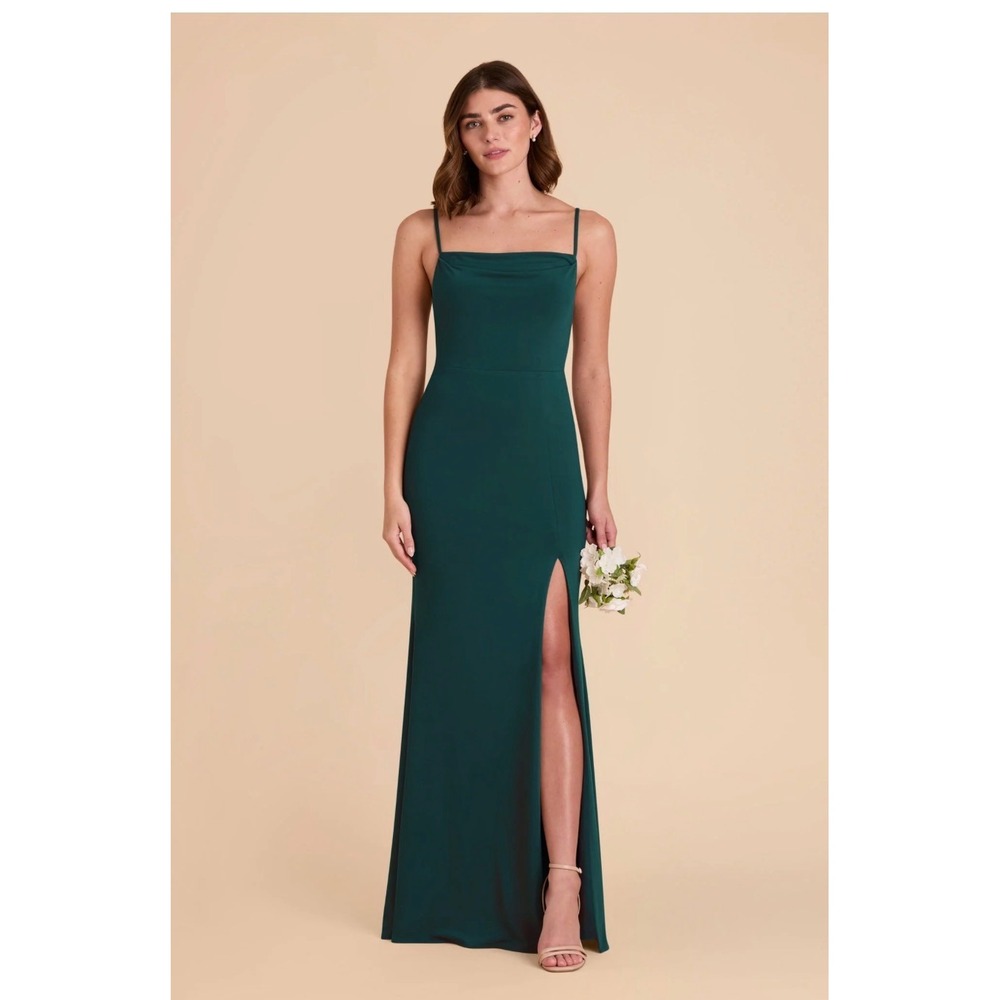 Birdy Grey Ash Dress Emerald‎ Green Cowl Neck Bridesmaid Gown XS NWT BG1026EM01